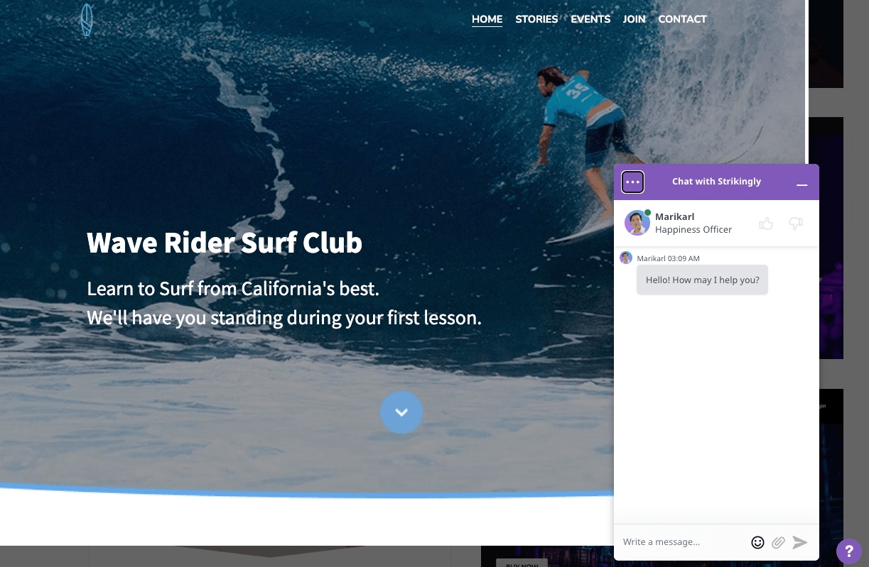null Wave Rider Surf Club Template